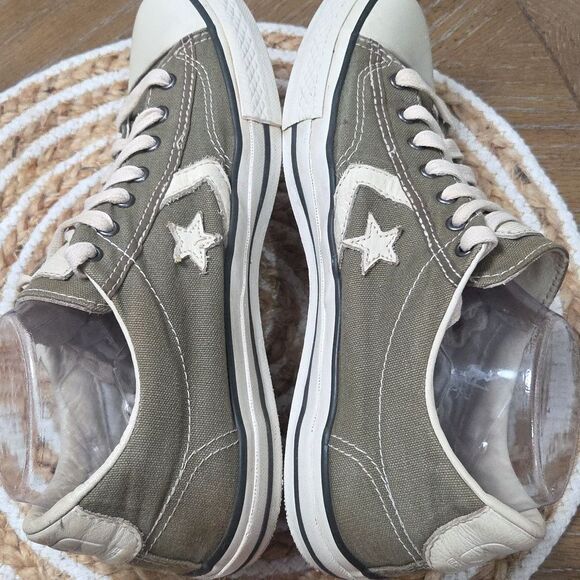 Converse John Varvatos All Star Player GreenCanvas/Leather Low Tops 8.5M/10.5W - Picture 6 of 9